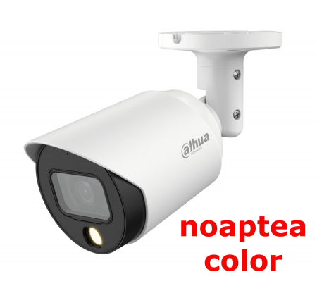 Camera full-color DAHUA de exterior cu microfon 5 Megapixeli  HAC-HFW1509T-A-LED